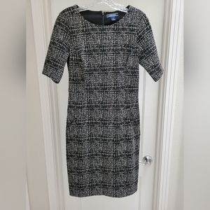 Lands' End Half Sleeve Midi Sheath Dress - Size 4